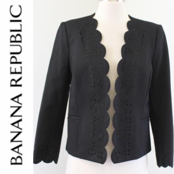 ❌SOLD❌ Banana Republic Black Ponte Jacket NWT - Picture 3 of 9